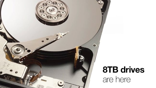 8 TB Drives are here (Picture is of a 4TB drive) Seagate