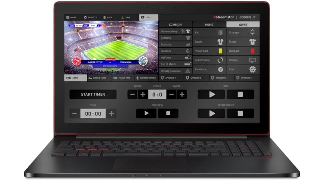 Graphics to go, courtesy of Streamstar's SCOREPLUS Streamstar