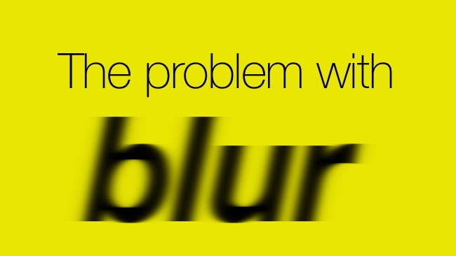 The problem with motion blur RedShark Publications