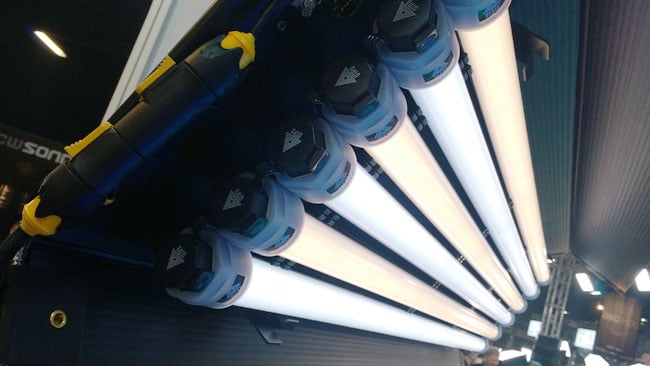A six-tube retrofit of a four-foot, four-bank Kino-Flo with Quaser Science tubes. RedShark News