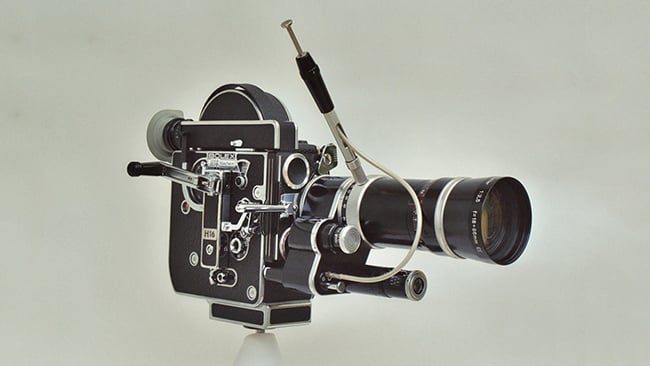 The later Bolex H16 Reflex film camera