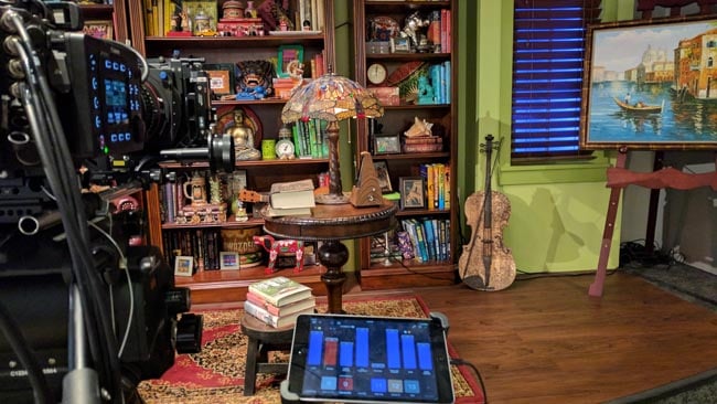 Canon's facility includes a dressed set with various lighting states controllable from the tablet.jpg