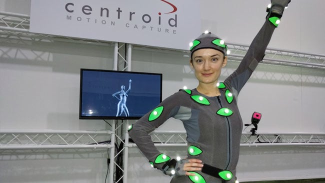 Centroid's motion capture system on  Shepperton's L stage 
