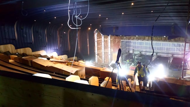 Insert silver screen here - the famous art deco plasterwork inside the Odeon Leicester Square has been largely retained.jpg
