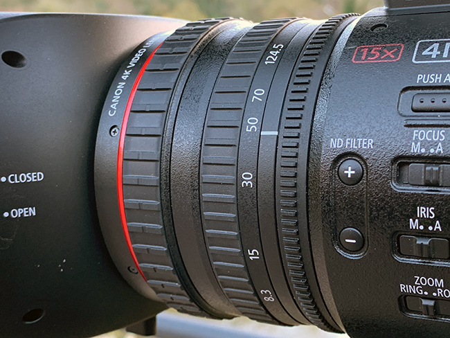 The Canon XF705: 