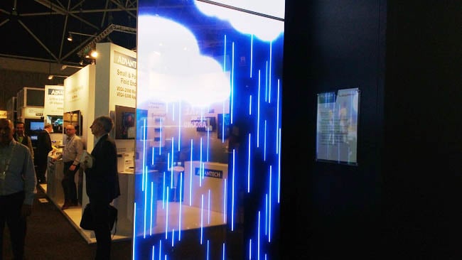 OLED displays can be transparent as with these see thru advertising hoardings