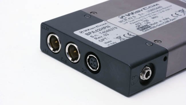 The BPA42HPN adapter module provides conventional balanced audio and headphone outputs and a 4-pin Hirose power input The BPA42HPN adapter module provides conventional balanced audio and headphone outputs and a 4 pin Hirose power input