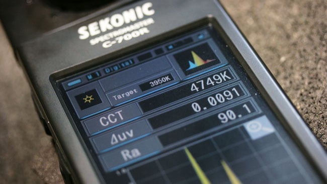 The C700R colour meter is alarmingly expensive, and actually lacks conventional light meter features, but its lux readout can serve the same purpose 