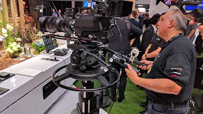 The Sony UHC-8300 was first shown  at IBC last year, and is possibly the best attempt at creating an 8K  broadcast camera that crews will find familiar 