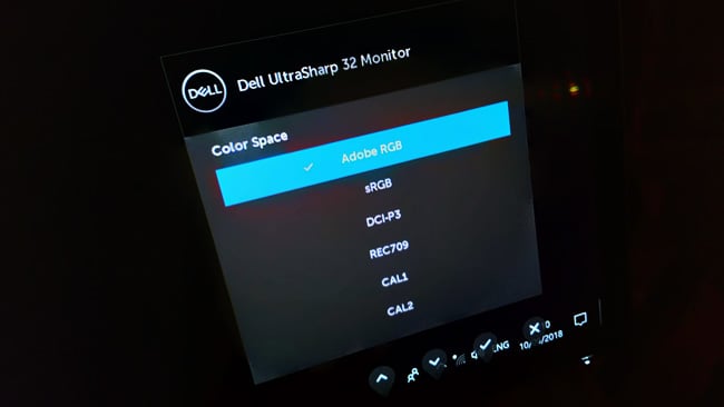 The main colorimetry standards are supported, though there's no HDR. The monitor tops out at around 350 nits, though that doens't represent any particular standard.jpg