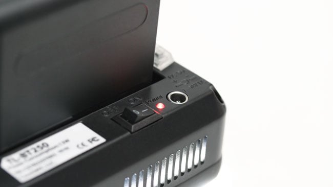 The power connector should really be a locking type, although the mechanical power switch is nice, ensuring that the light comes on immediately power is applied