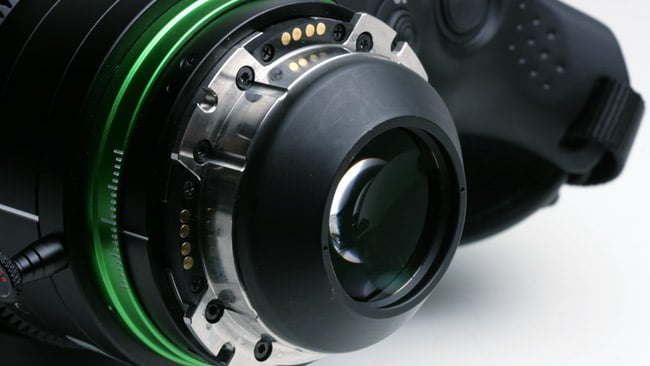 The primary purpose of this PL mount is to hold the attached Fujinon XK6x20 lens precisely 52mm from the imaging sensor