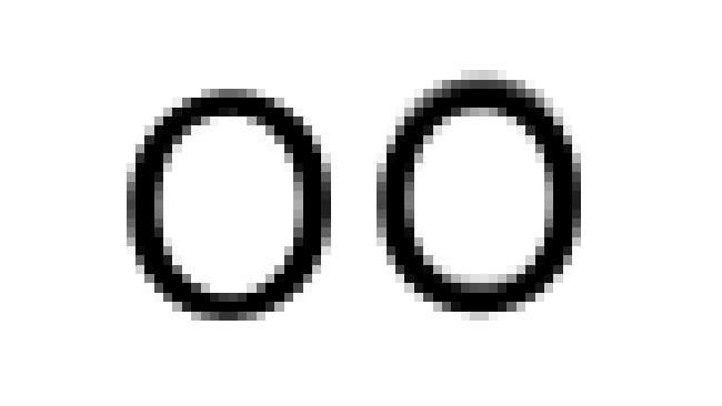  The right character is one half pixel higher than the left, and appears very slightly thickened in its horizontal strokes. This can cause jitteriness in moving titles