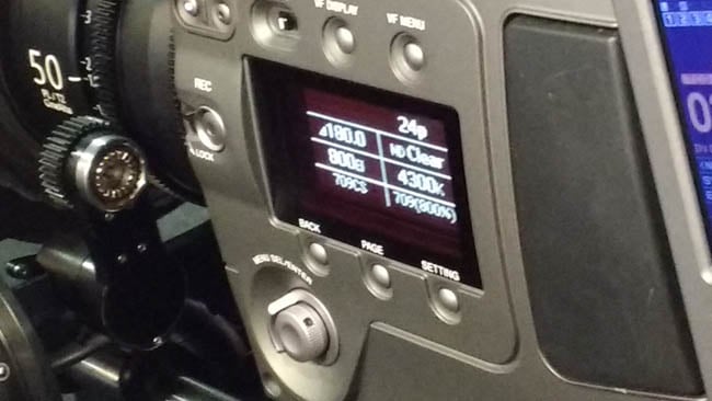 The status display on the side of this F65 is an OLED too theyve been common in this sort of applicaion for a while