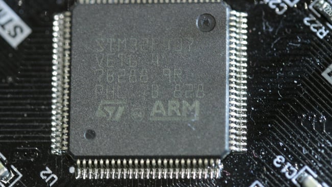 This STM32F407 microcontroller uses as its brain an Arm Cortex M4 CPU running at 168MHz The development board cost £10 Weep, mid-90s computer users.JPG