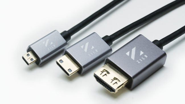 Zilr HDMI cables (the other ends are all full size).JPG