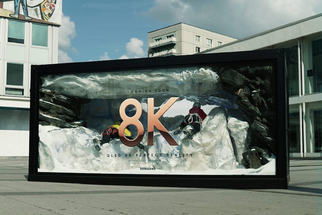Samsung's new 8K sets are being launched with an eye-catching digital campaign. Samsung