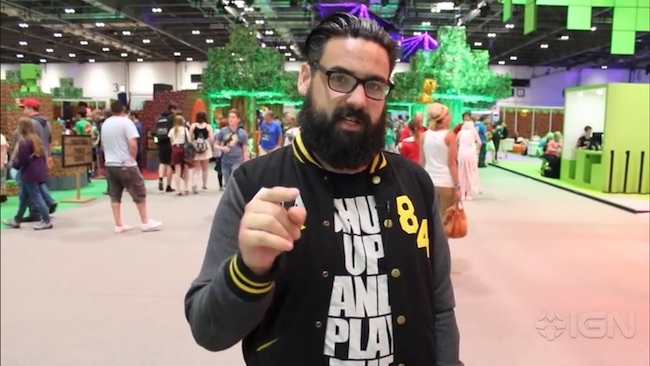 IGN mining video at Minecon IGN