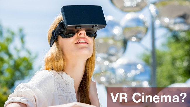 Woman with VR headset graphic by shutterstock.com Shutterstock / RedShark News