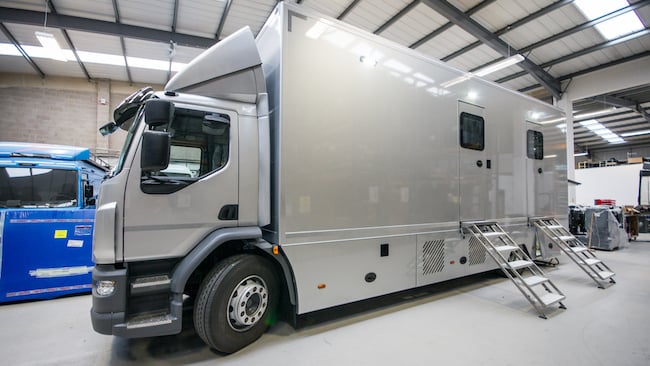 Racetech's new OB truck, built by WTS WTS/Racetech