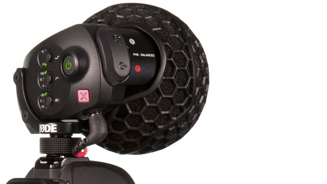 Rode VideoMic X in windshield