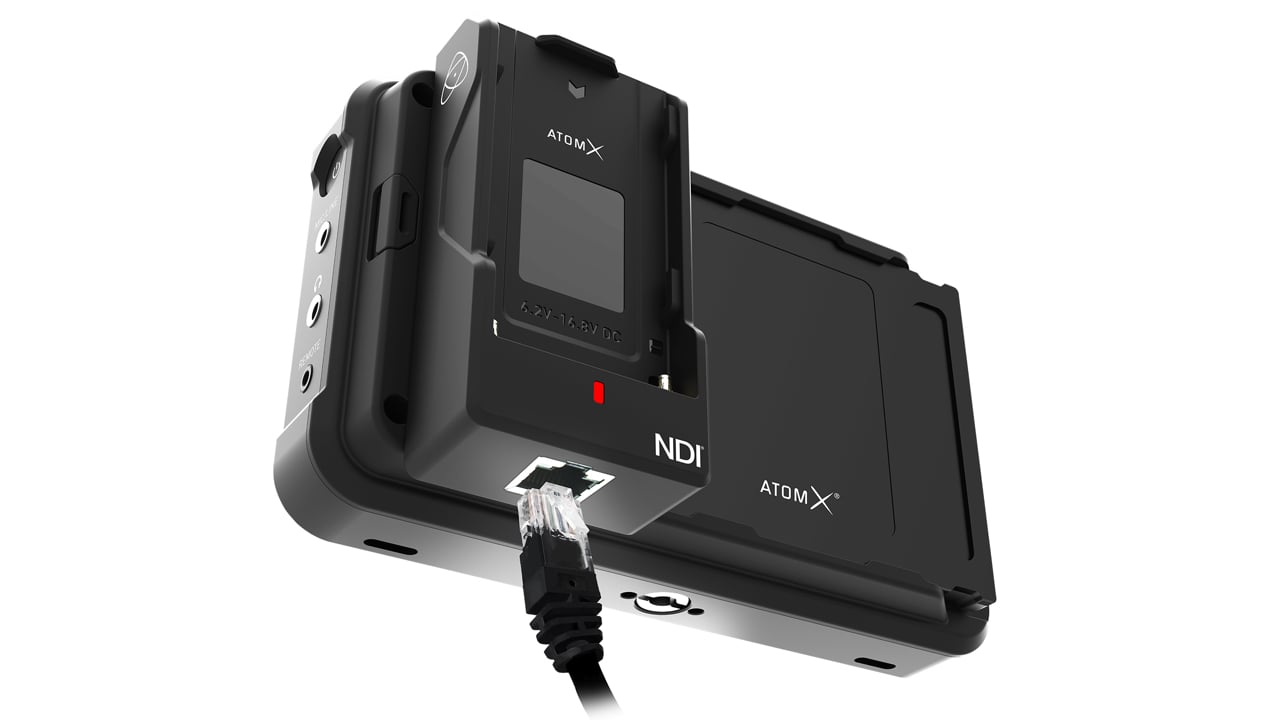 The AtomX Ethernet/NDI module further expands the Ninja V's capabilities Atomos