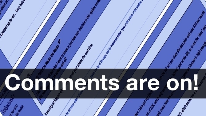 Comments are on Red Shark