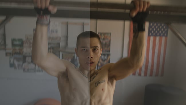 Log/ungraded | Graded with LUT Abandon Visuals