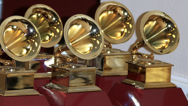 Serried ranks of Grammys awaiting collection Shutterstock.com