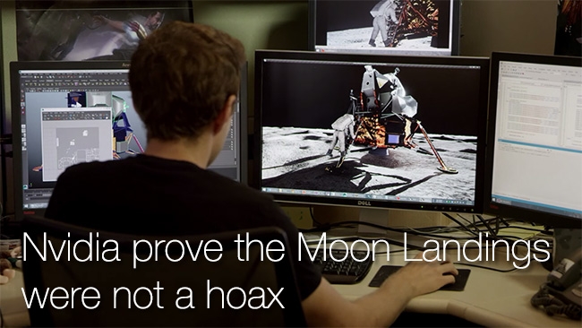 Nvidia prove the moon landings were not a hoax Nvidia