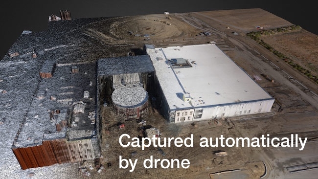 Automated 3D map generated by drone Drone Deploy