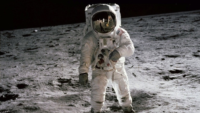 Armstong photographs Aldrin - NASA