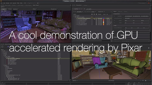 Pixar using Nvidia acceleration for near realtime lighting