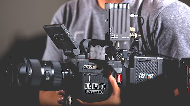 The new Bolt 500 mounted on a RED RAVEN Teradek