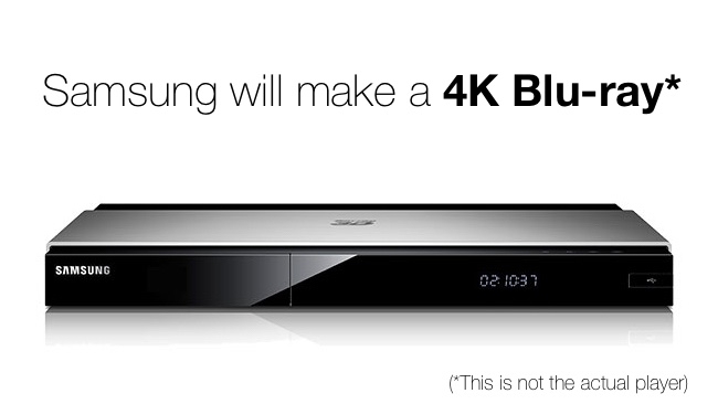 Samsung to launch 4K (UHD) Blu Ray Samsung/RedShark Publications