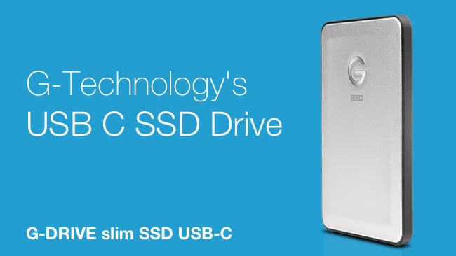 USB-C Power: the G-DRIVE slim SSD USB-C. G-Technology/RedShark