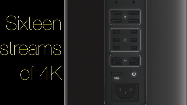 16 streams of 4K on the new Mac Pro Apple/RedShark