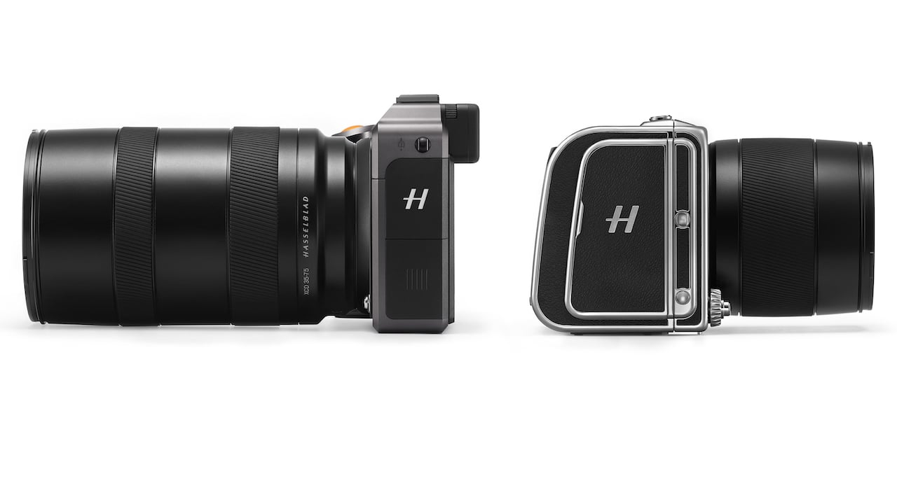 The new Hasselblad X1D II 50C (left) and the company CFV II 50C and 907X combination (right) Hasselblad