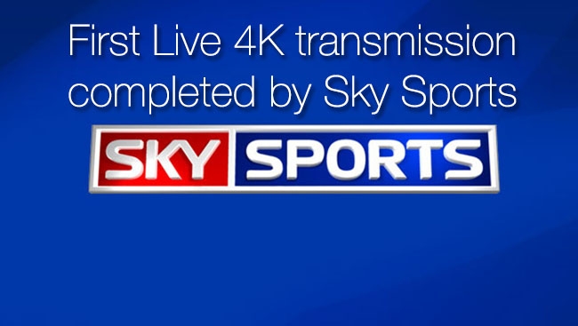 Sky Sports 4K live transmission Sky Sports/Redshark