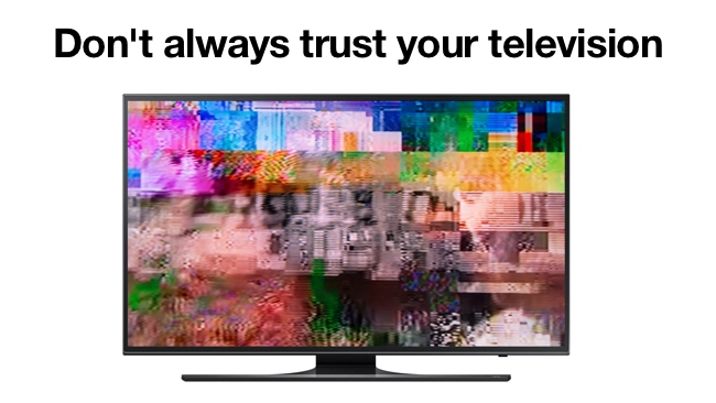 Don't trust your television Shutterstock/RedShark Publications