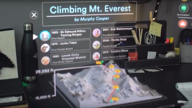 Magic Leap's vision of what the desk of the future will look like Magic Leap