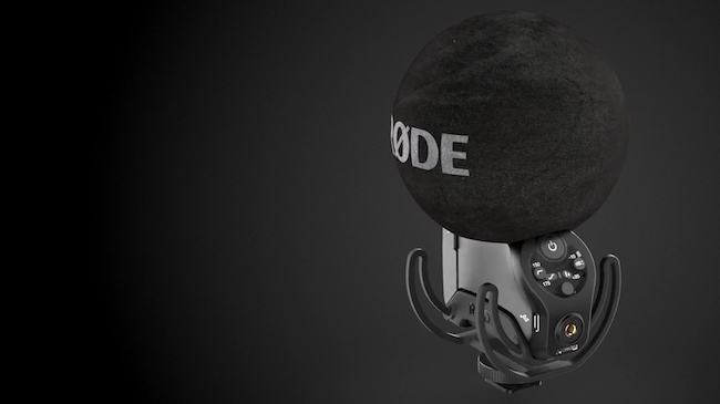The new Videomic Soundfield rotates into view... Røde