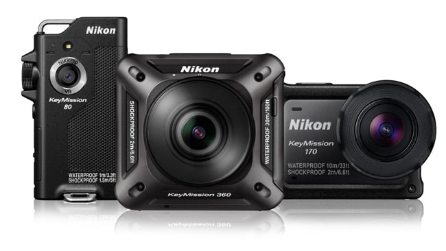 The Nikon KeyMission range has been expanded to three models Nikon