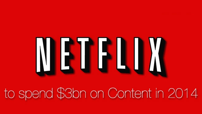 Netflix to spend $3bn in 2014 Netflix/Redshark