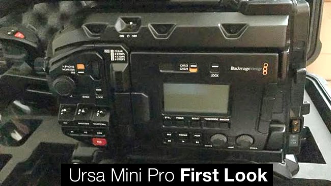 The new Ursa Mini Pro: fresh out of its flight case RedShark News