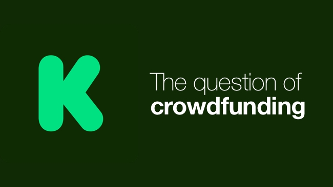The question of crowdfunding Kickstarter/RedShark