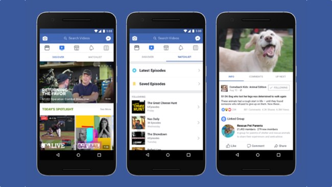 An alternative to television? Facebook would like to think so. Facebook