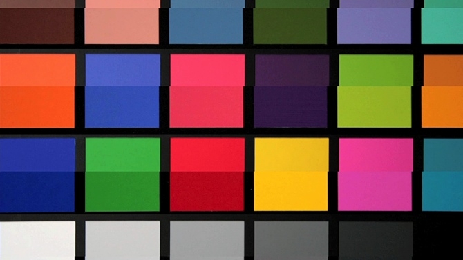 Colour test chart EBU/RedShark