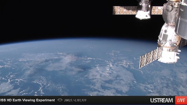 seeing iss from earth