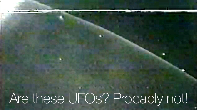 Are these UFOs? Probably not. NASA/RedShark